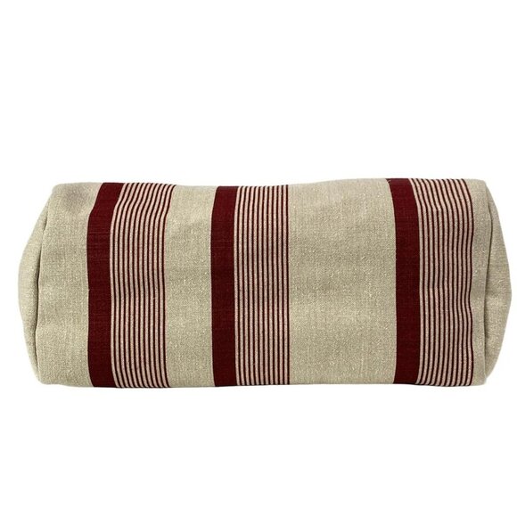 Auth HERMES Herbag Zip Cabin Bag - Beige Red Toile De Camp Vache Hunter D - Picture 5 of 16